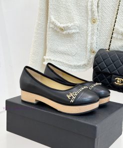 Chanel | Chanel Classic Double C ChainThick Soled Single Shoe LoafersThis Season's Shoes Are Re sbtf3tdl