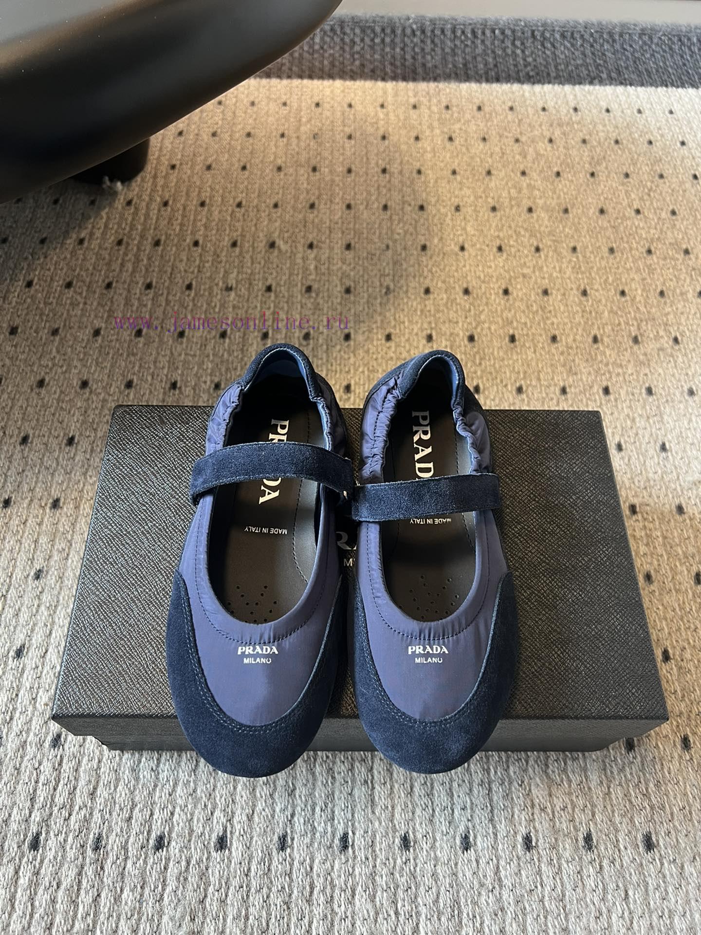 Top QualityPrada's New Women's Suede Patchwork Mary Jane ShoesPrada Adheres To The Design Philo 2nsf4mw7 - Image 2