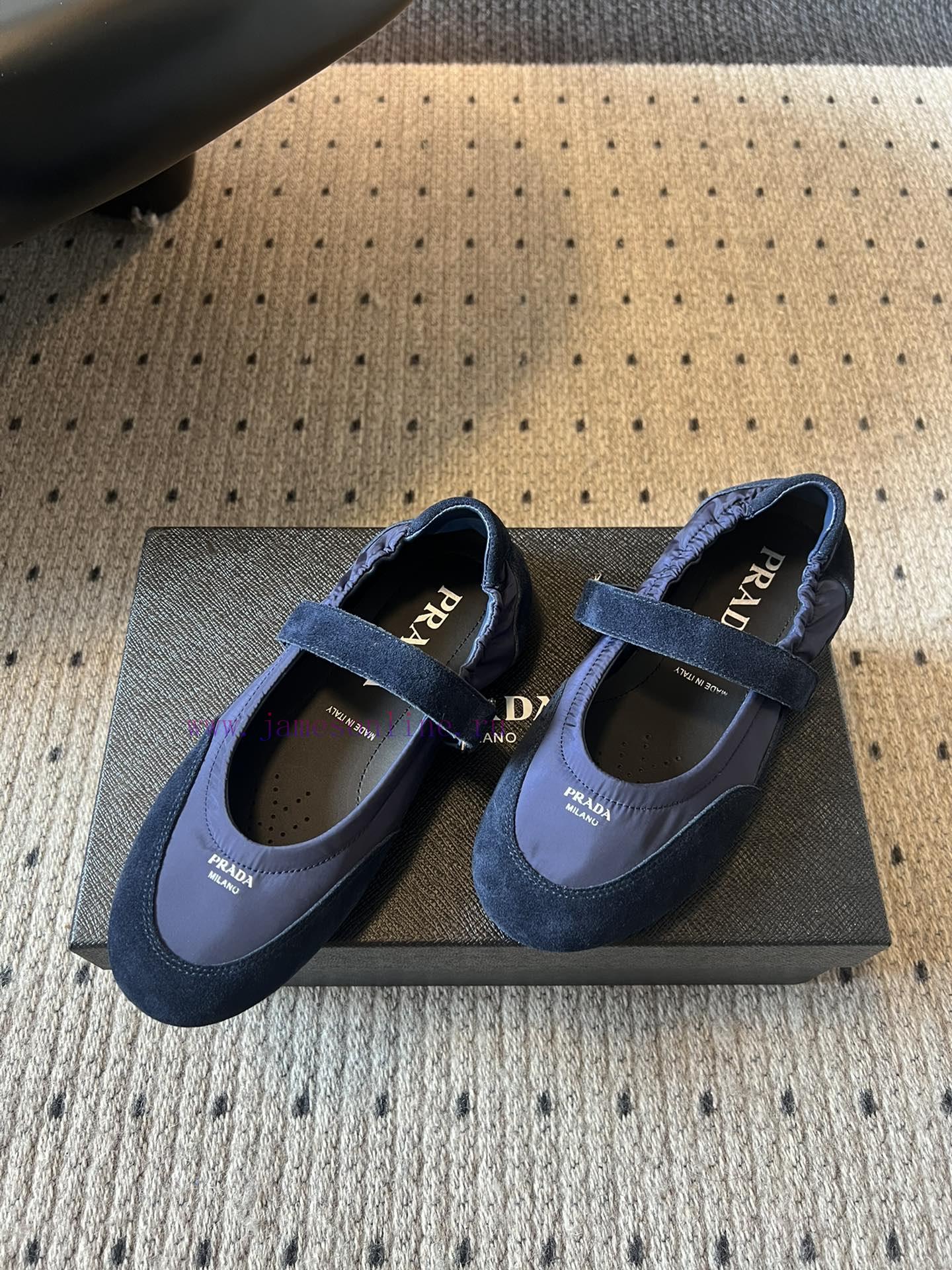Top QualityPrada's New Women's Suede Patchwork Mary Jane ShoesPrada Adheres To The Design Philo 2nsf4mw7 - Image 4