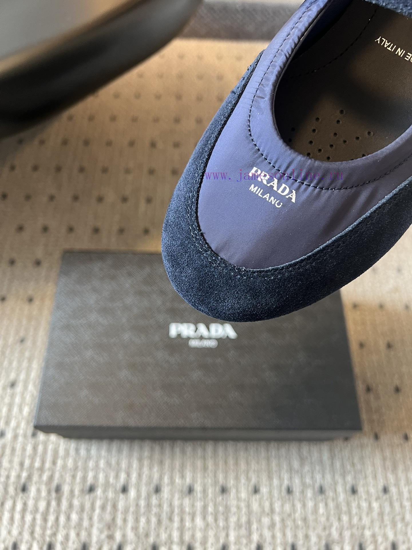 Top QualityPrada's New Women's Suede Patchwork Mary Jane ShoesPrada Adheres To The Design Philo 2nsf4mw7 - Image 7