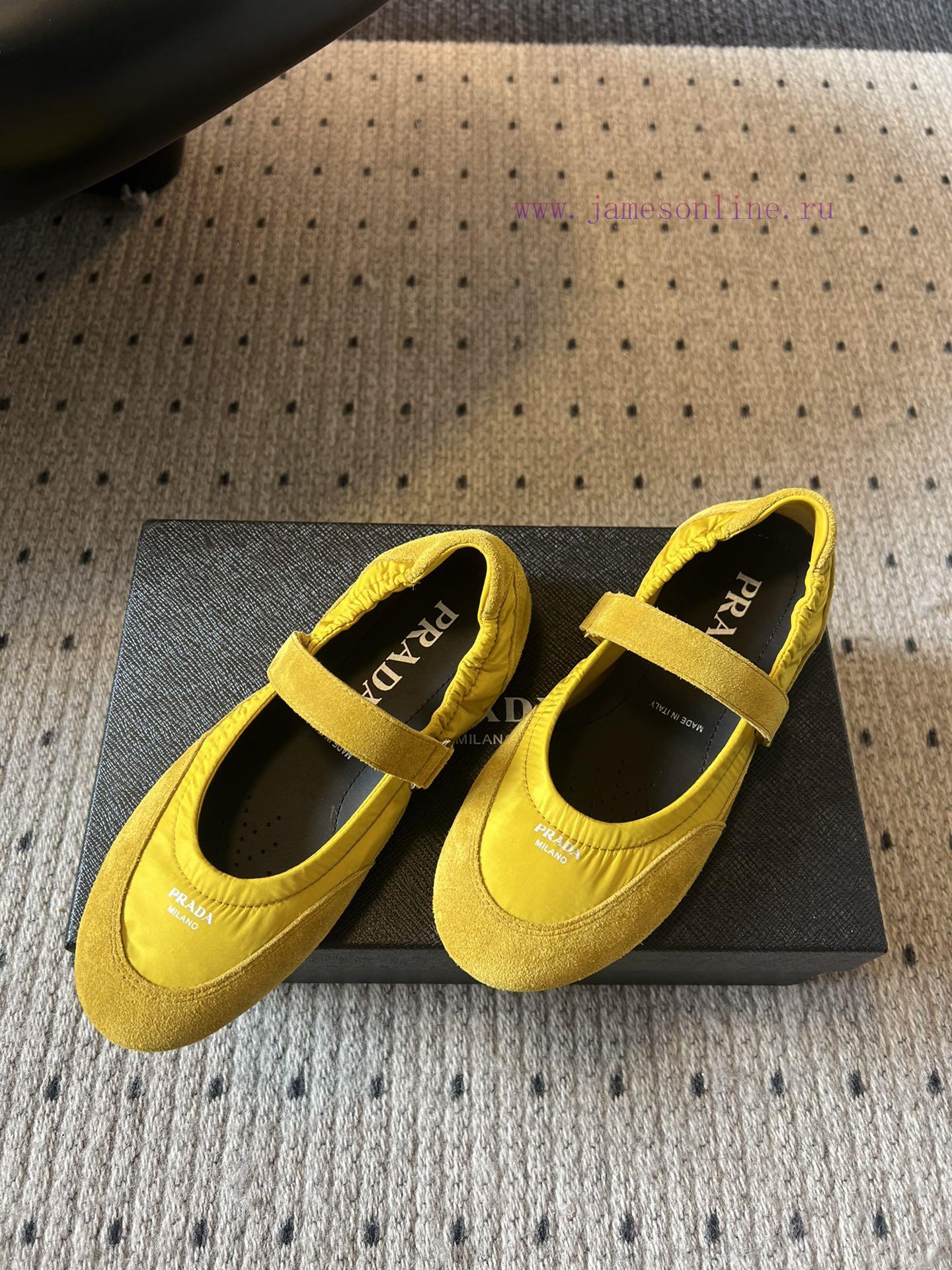 Top QualityPrada's New Women's Suede Patchwork Mary Jane ShoesPrada Adheres To The Design Philo wi5gknqz - Image 4