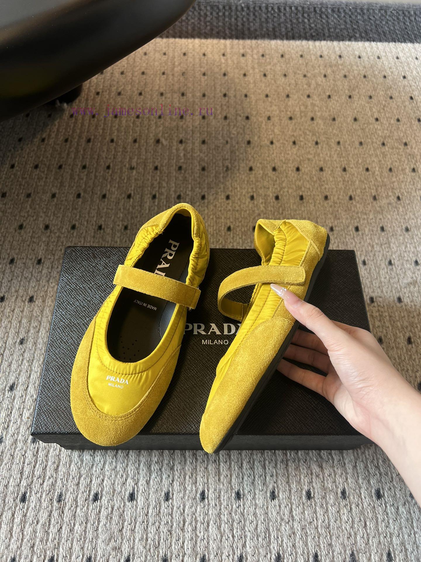 Top QualityPrada's New Women's Suede Patchwork Mary Jane ShoesPrada Adheres To The Design Philo wi5gknqz - Image 5