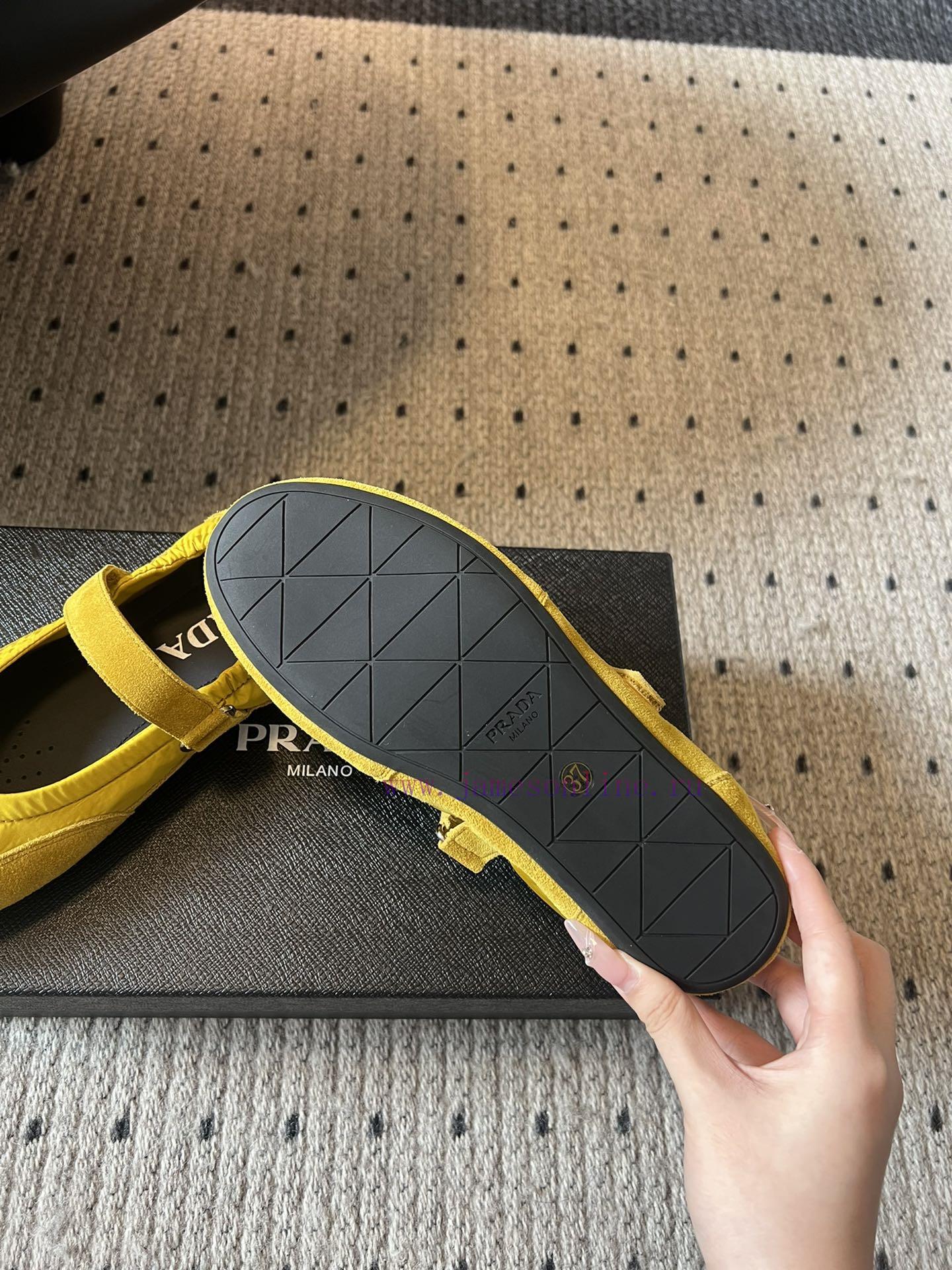 Top QualityPrada's New Women's Suede Patchwork Mary Jane ShoesPrada Adheres To The Design Philo wi5gknqz - Image 6