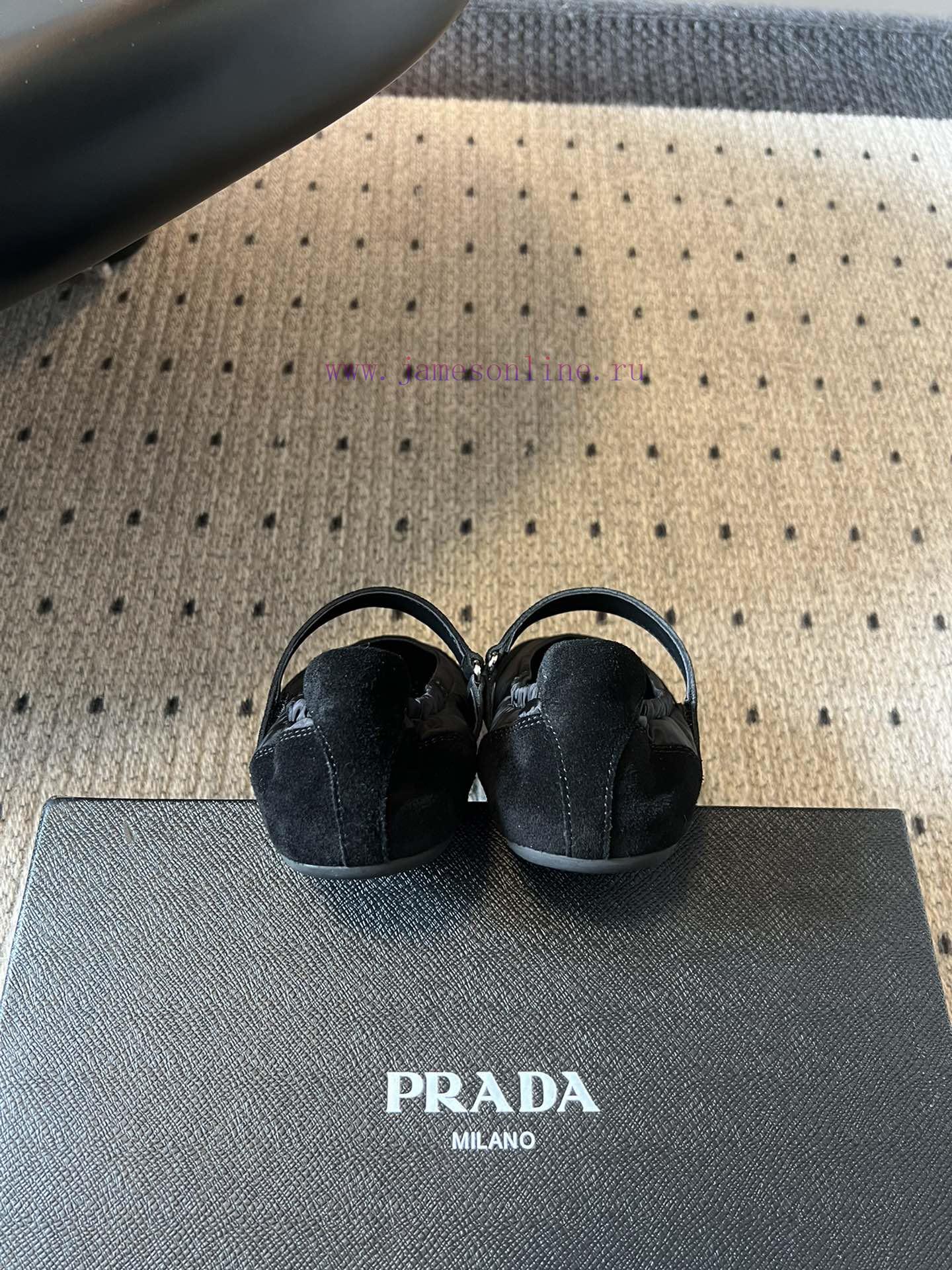 Top QualityPrada's New Women's Suede Patchwork Mary Jane ShoesPrada Adheres To The Design Philo i5msxvpp - Image 10