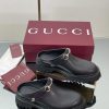 2025 Early Autumn GUCCI Women's Horseneck Buckle M ü Ller Shoes New Grooved Sole Le Fu Shoes La k3nq66ck